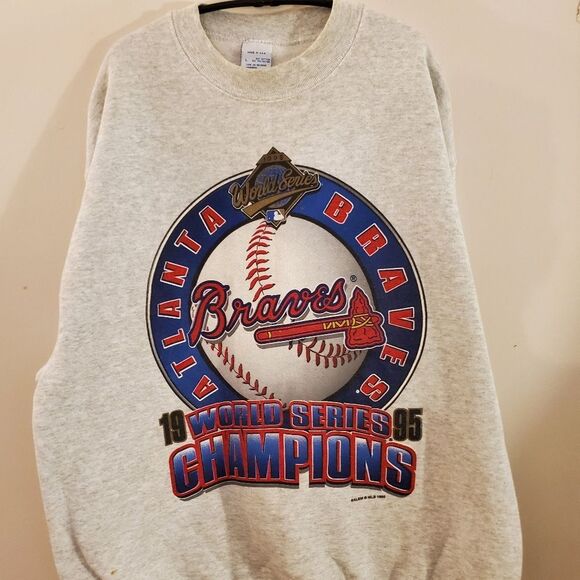 1995 World Series Atlanta Braves Champion Sweatshirt - Picture 2 of 4